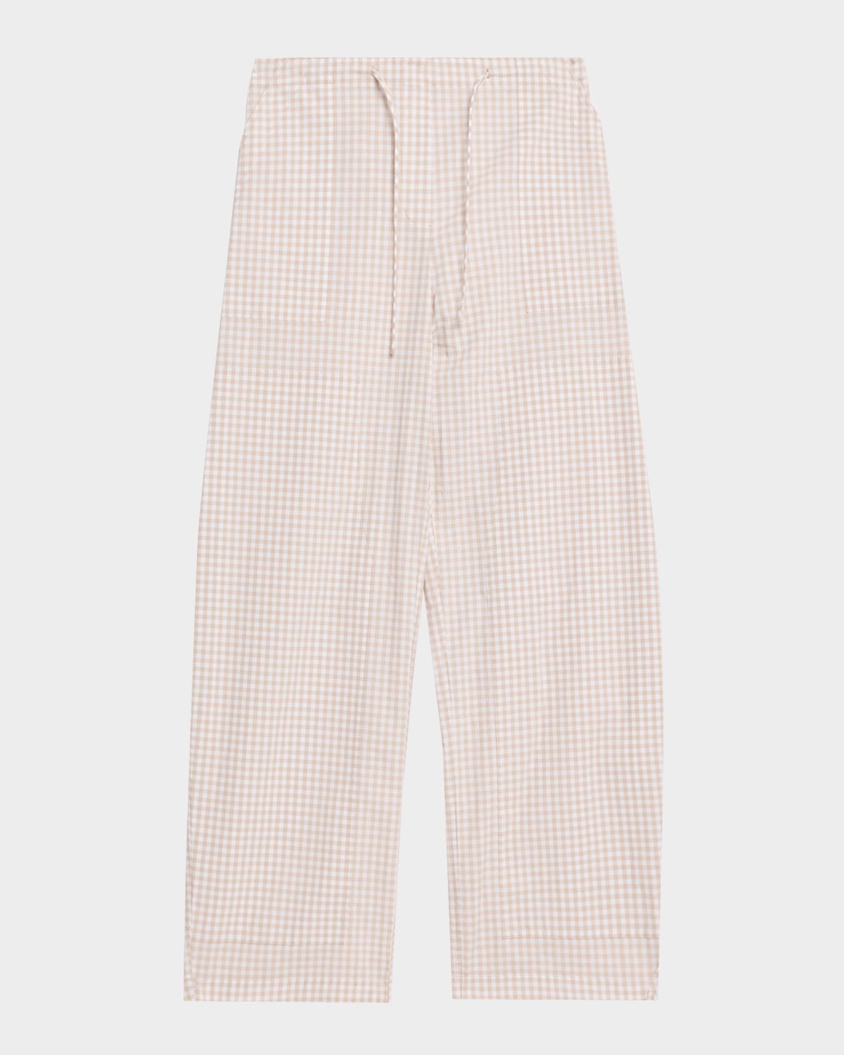 SIMKHAI Gingham Drawstring Pants