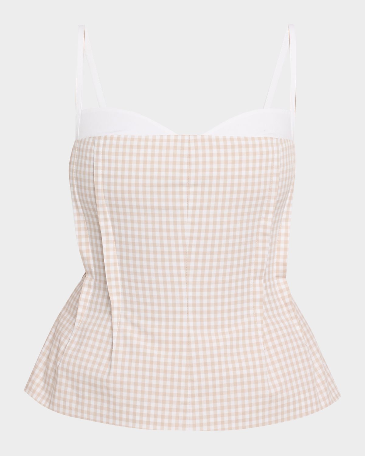 SIMKHAI Charlee Gingham Bustier