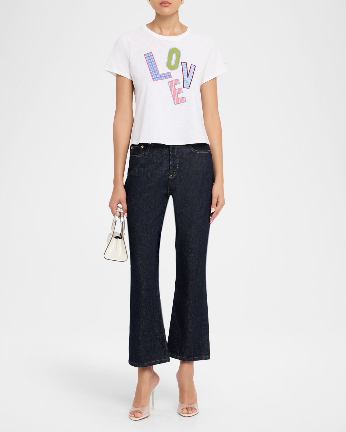 Cinq a Sept Love Collage Patch Cotton T-Shirt | Thumbnail 5 Cinq a Sept Love Collage Patch Cotton T-Shirt | Thumbnail 5