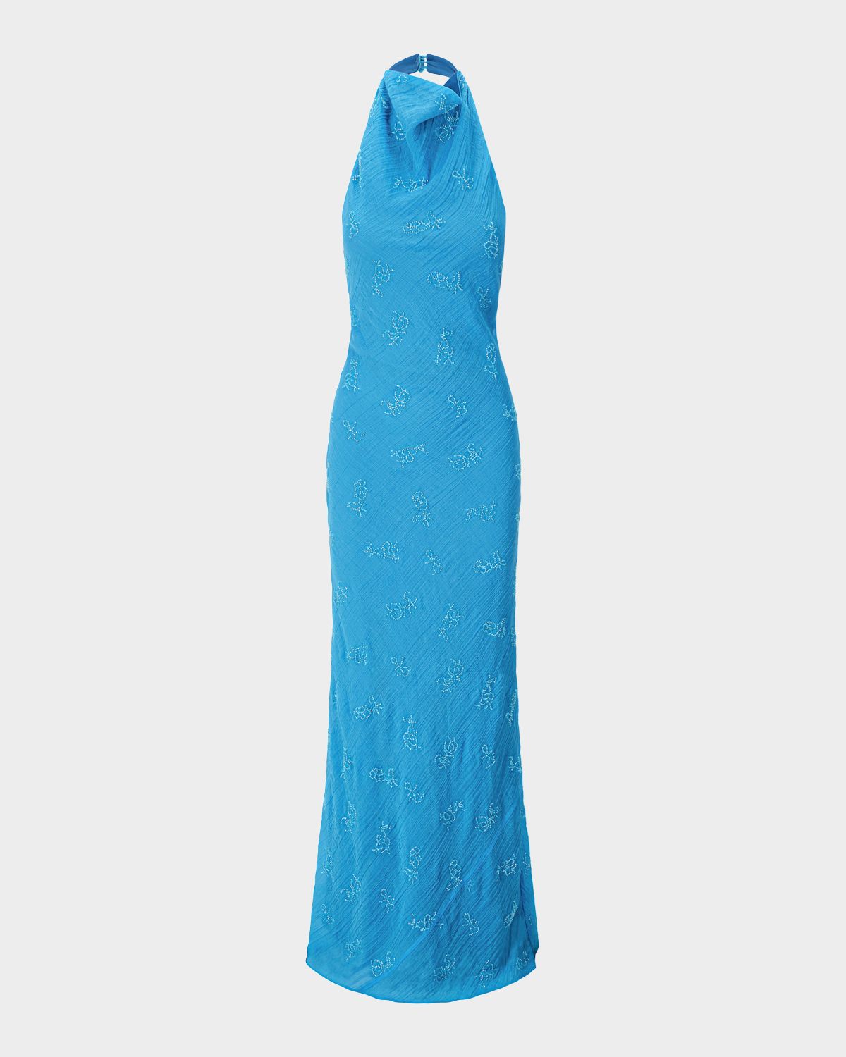 STAUD Roselle Beaded Organza Maxi Dress