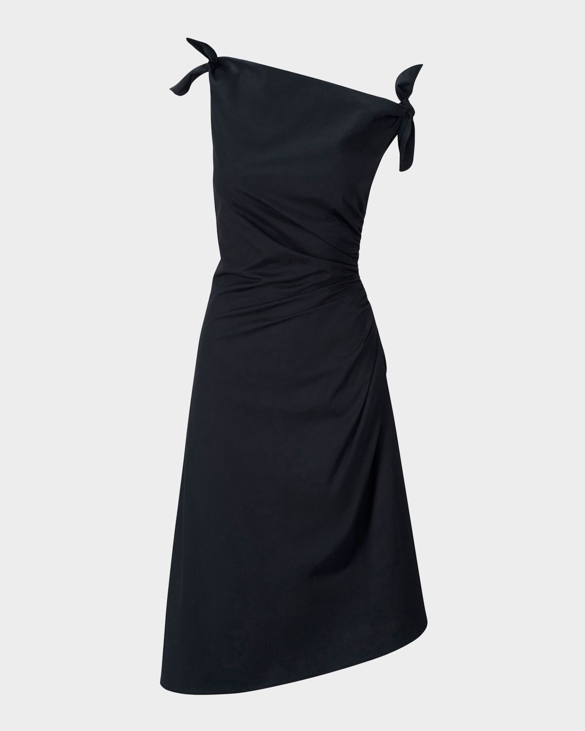 STAUD Bellaria Asymmetric Midi Dress