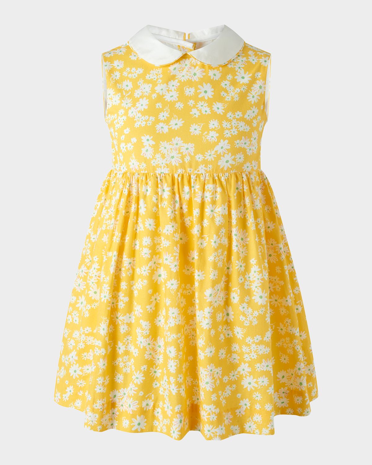 Rachel Riley Girl 's Daisy Peter Pan Collar Dress, Size 2-10