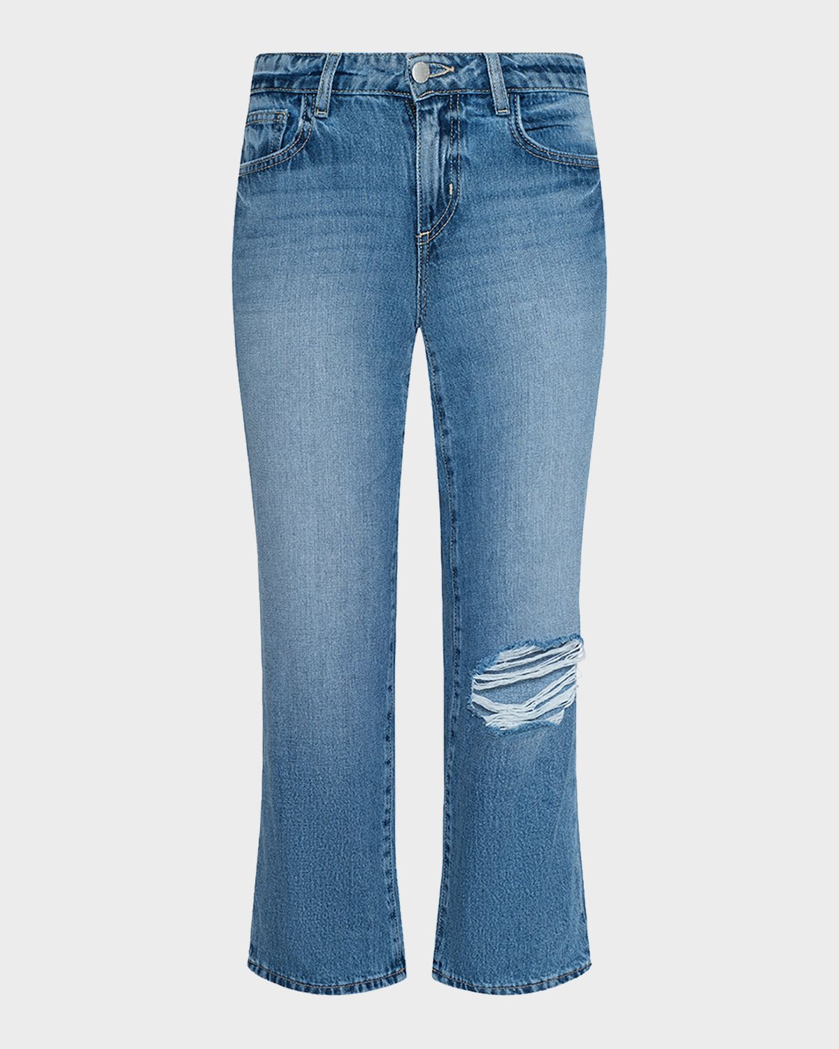 L 'Agence Armida Low-Rise Slouchy-Straight Jeans