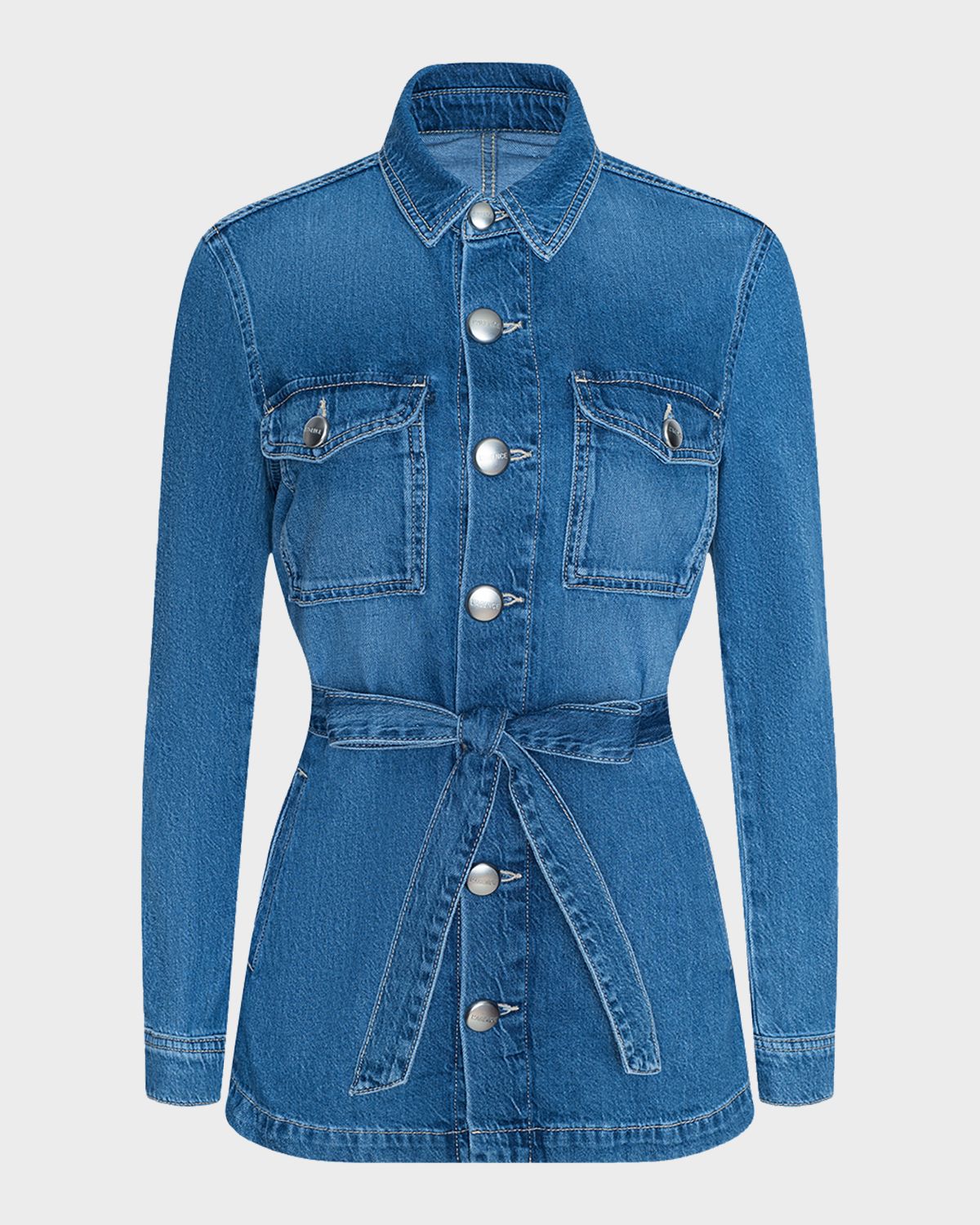 L 'Agence Samaya Denim Safari Jacket | Thumbnail 6