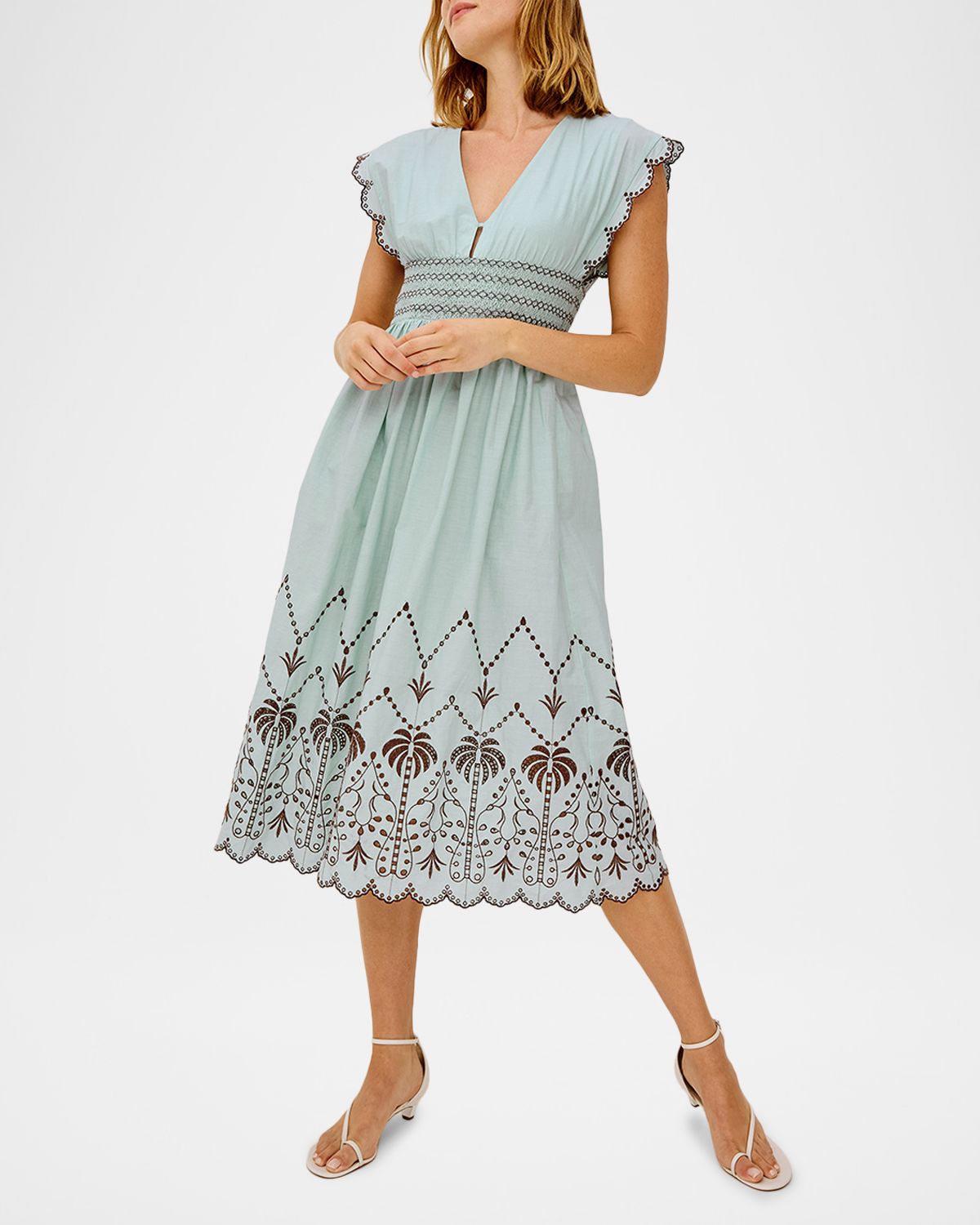 Rails Roxanne Embroidered Cotton Midi Dress | Thumbnail 4 Rails Roxanne Embroidered Cotton Midi Dress | Thumbnail 4