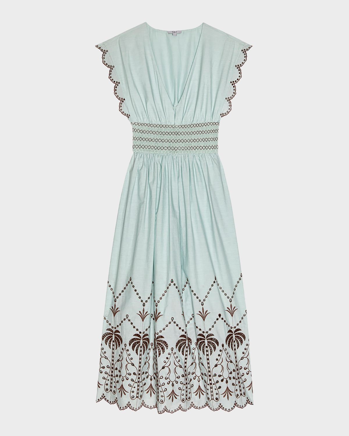 Rails Roxanne Embroidered Cotton Midi Dress