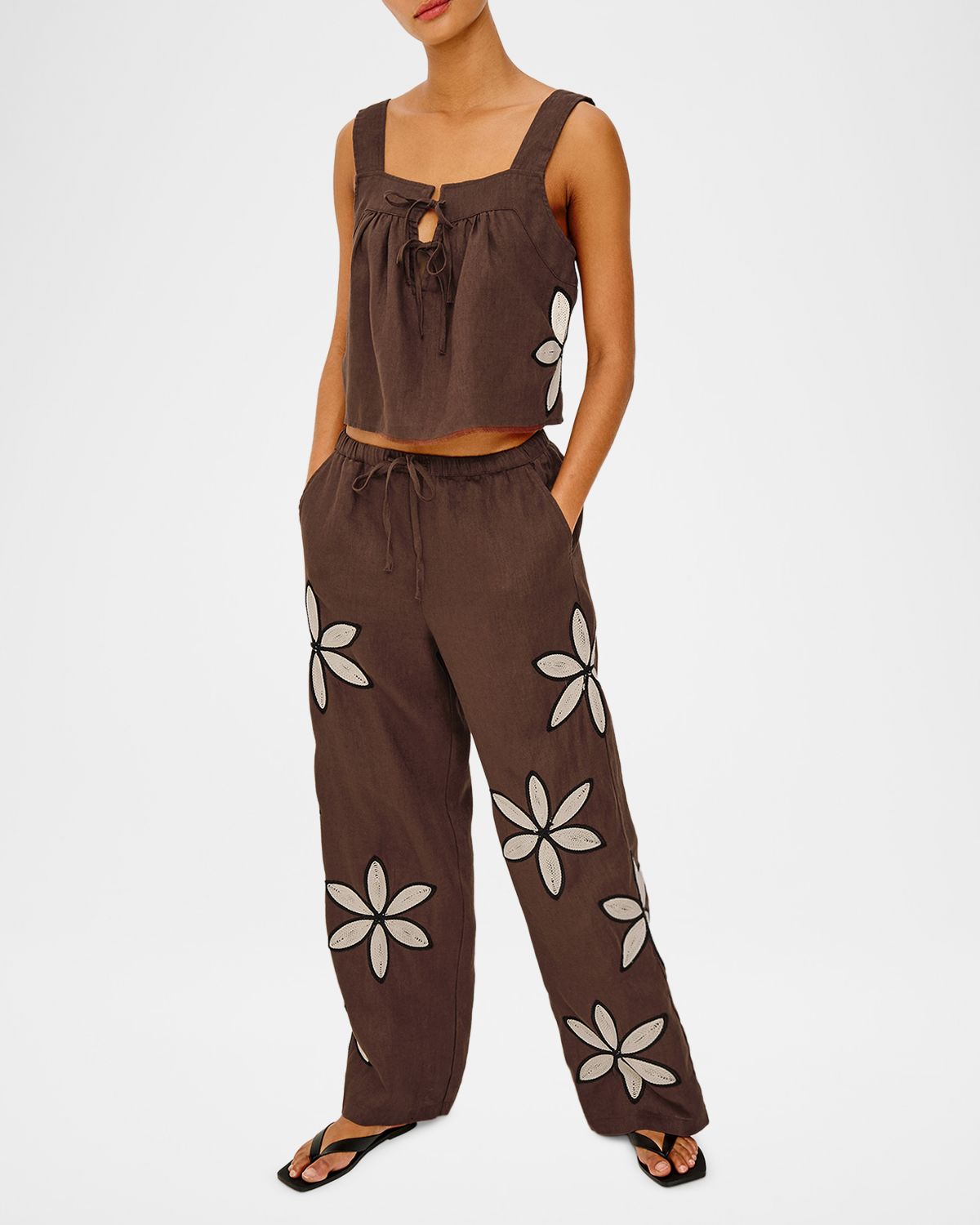 Rails Calais Embroidered Linen Top | Thumbnail 2 Rails Calais Embroidered Linen Top | Thumbnail 2