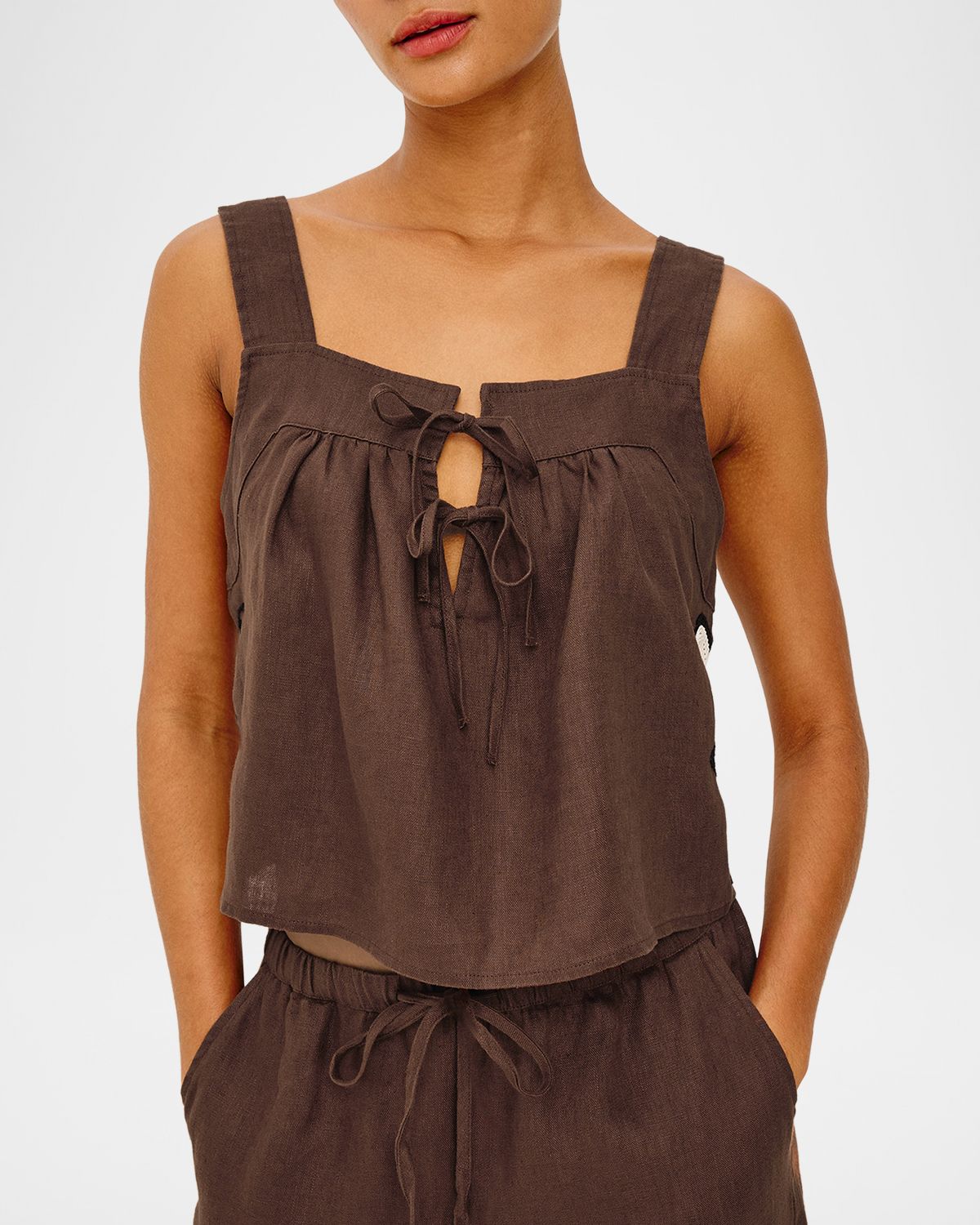 Rails Calais Embroidered Linen Top | Thumbnail 4 Rails Calais Embroidered Linen Top | Thumbnail 4