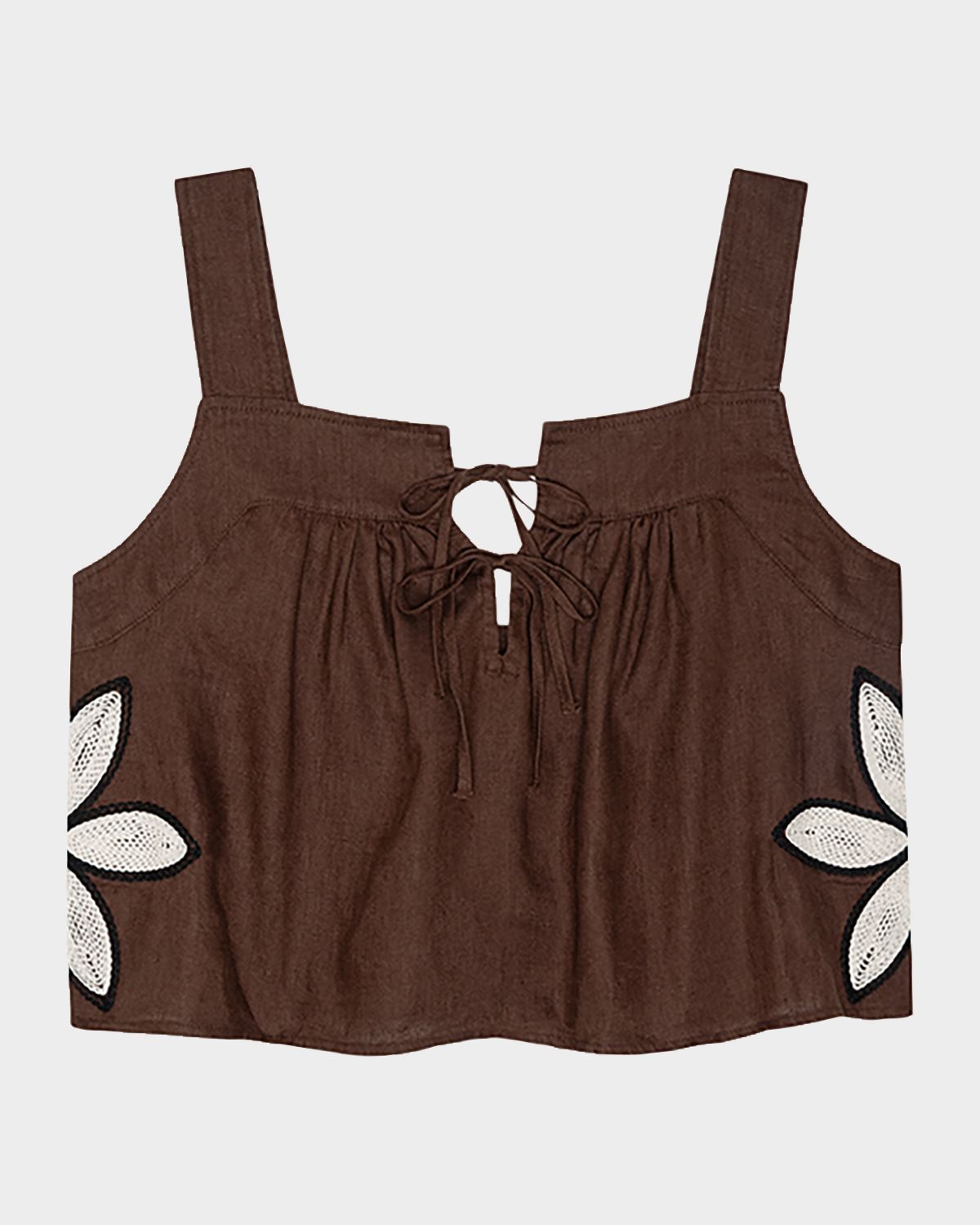Rails Calais Embroidered Linen Top