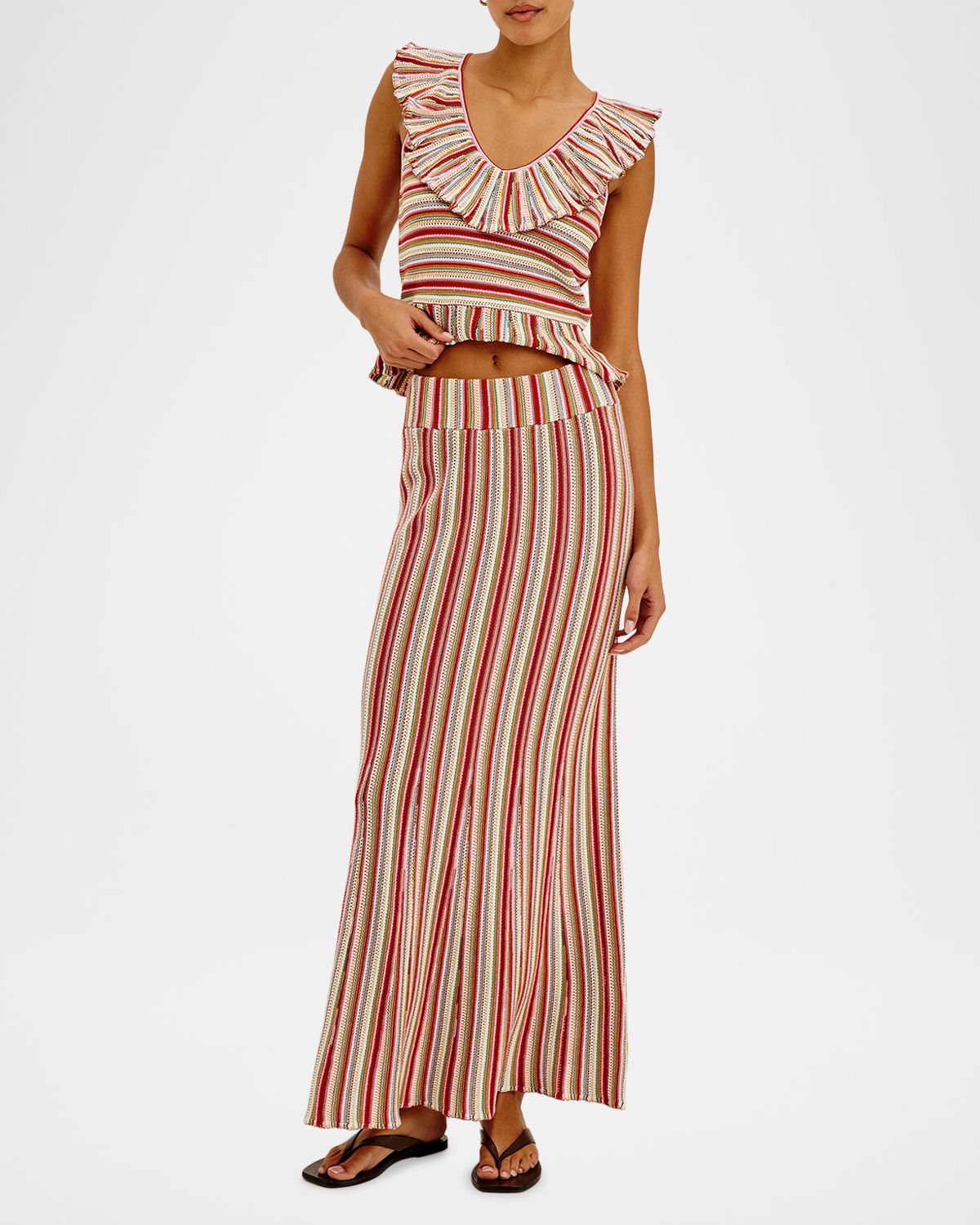 Rails Nari Stripe Crochet Maxi Skirt | Thumbnail 2 Rails Nari Stripe Crochet Maxi Skirt | Thumbnail 2