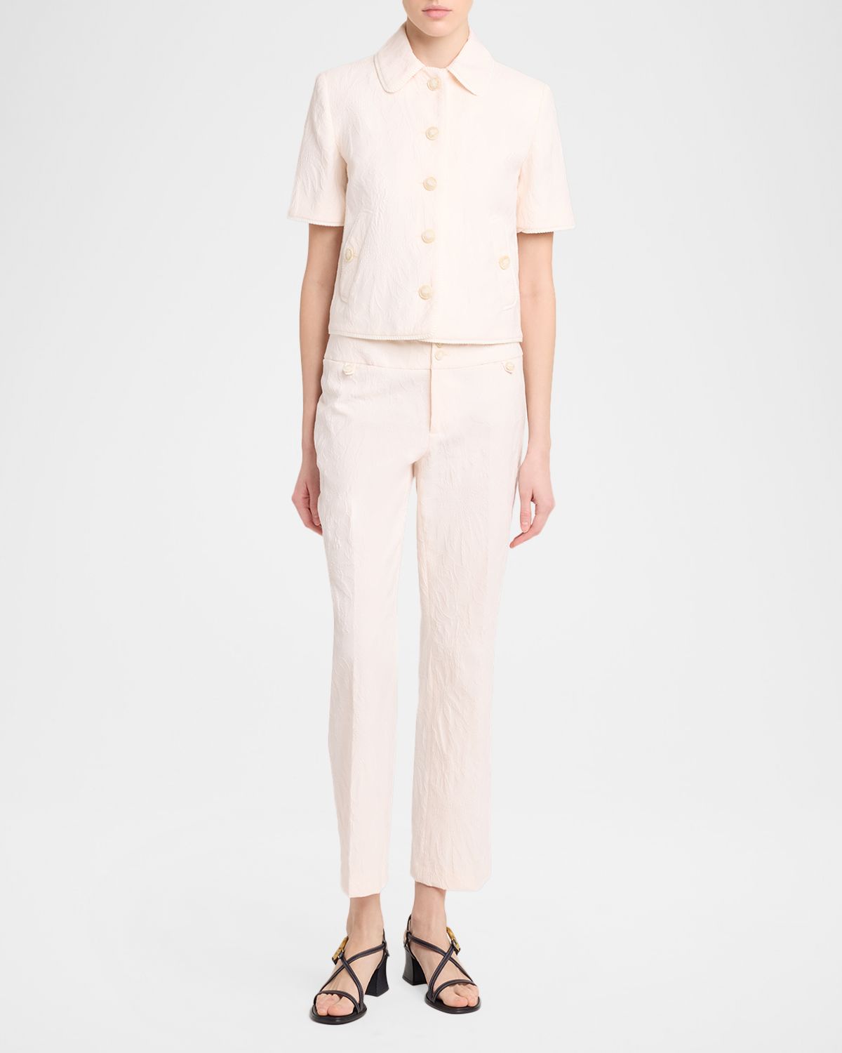 Etro Floral Jacquard Straight-Leg Ankle Trousers | Thumbnail 5 Etro Floral Jacquard Straight-Leg Ankle Trousers | Thumbnail 5