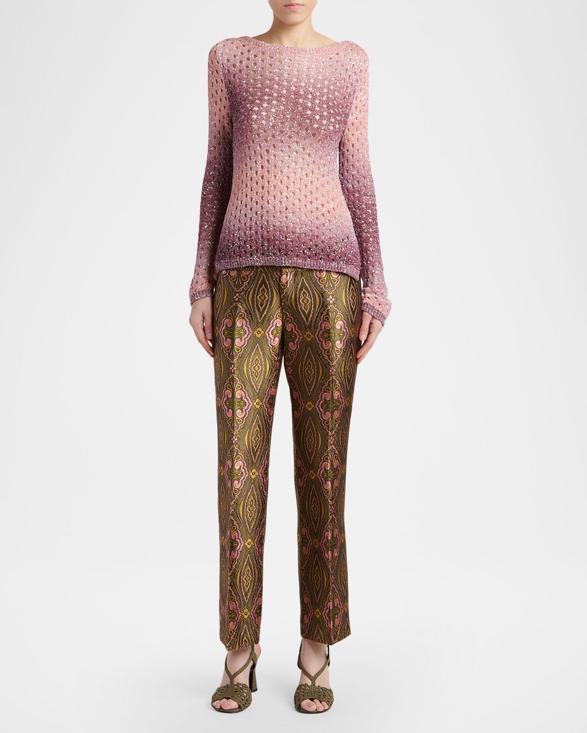 Etro Paillette Ombre Net Knit Sweater | Thumbnail 5 Etro Paillette Ombre Net Knit Sweater | Thumbnail 5