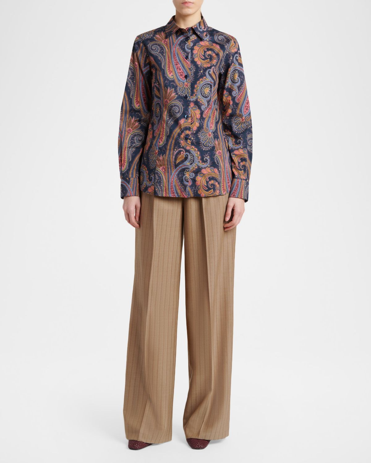Etro Paisley-Print Cotton Button-Down Shirt | Thumbnail 5