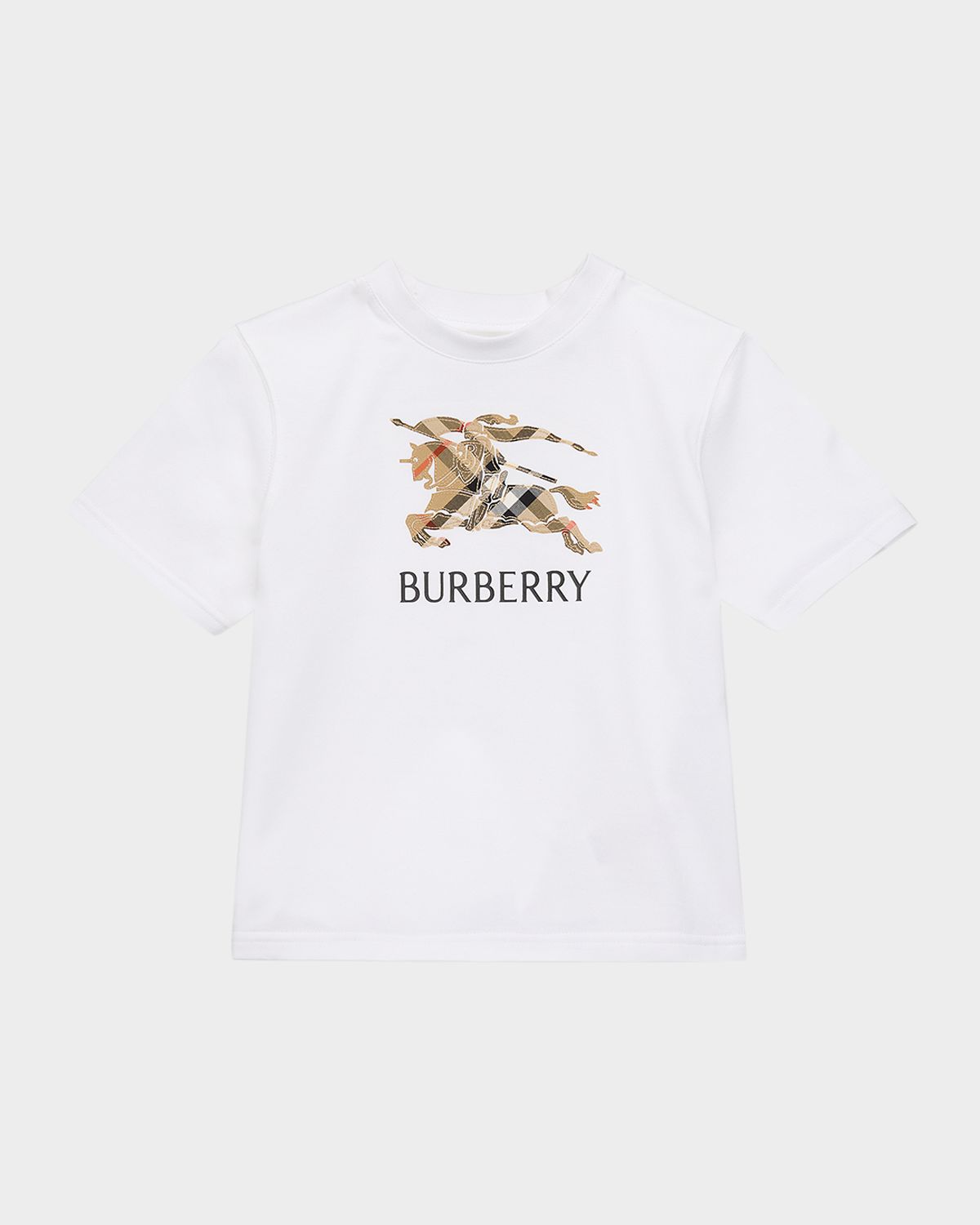 Burberry Boy 's EKD Embroidered Check Cotton T-Shirt, Size 6M-3