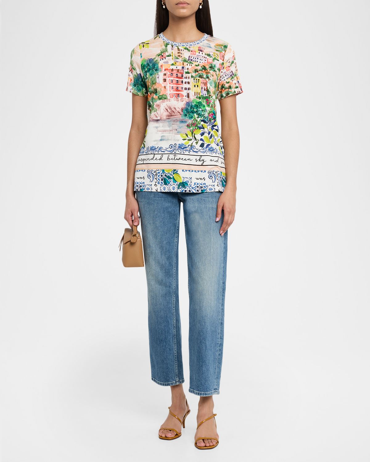 Johnny Was The Janie Botanical-Print Crewneck Tee | Thumbnail 5