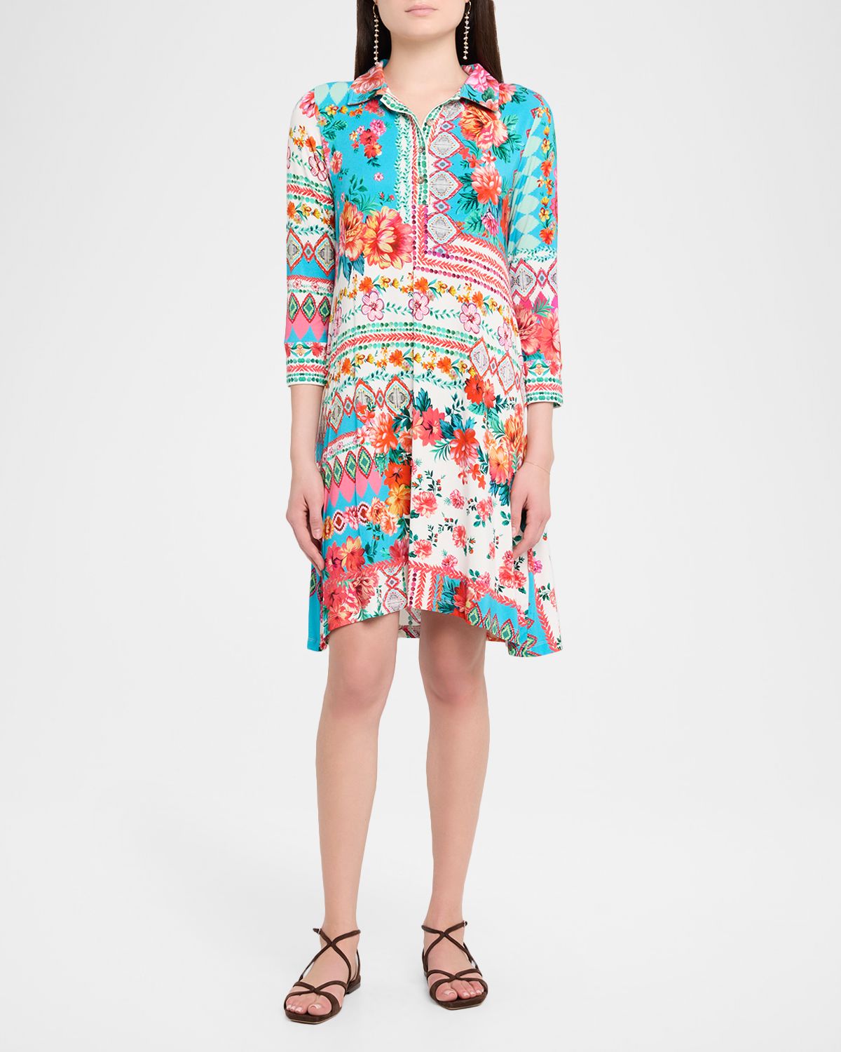 Johnny Was The Janie Floral-Print Favorite Polo Swing Dress | Thumbnail 5 Johnny Was The Janie Floral-Print Favorite Polo Swing Dress | Thumbnail 5