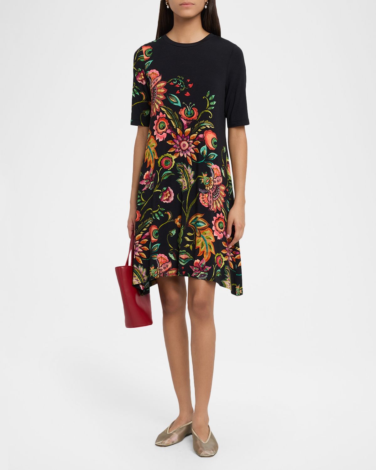 Johnny Was The Janie Floral-Print Favorite Swing Dress | Thumbnail 5 Johnny Was The Janie Floral-Print Favorite Swing Dress | Thumbnail 5