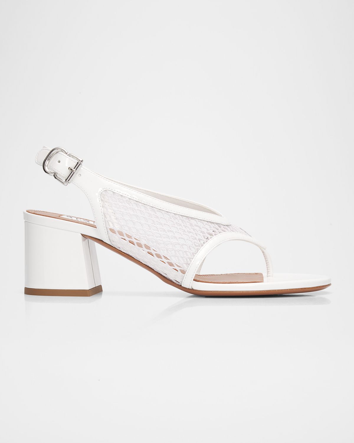 ALAÏA 55mm Fishnet Thong Slingback Sandals | Thumbnail 5 ALAÏA 55mm Fishnet Thong Slingback Sandals | Thumbnail 5