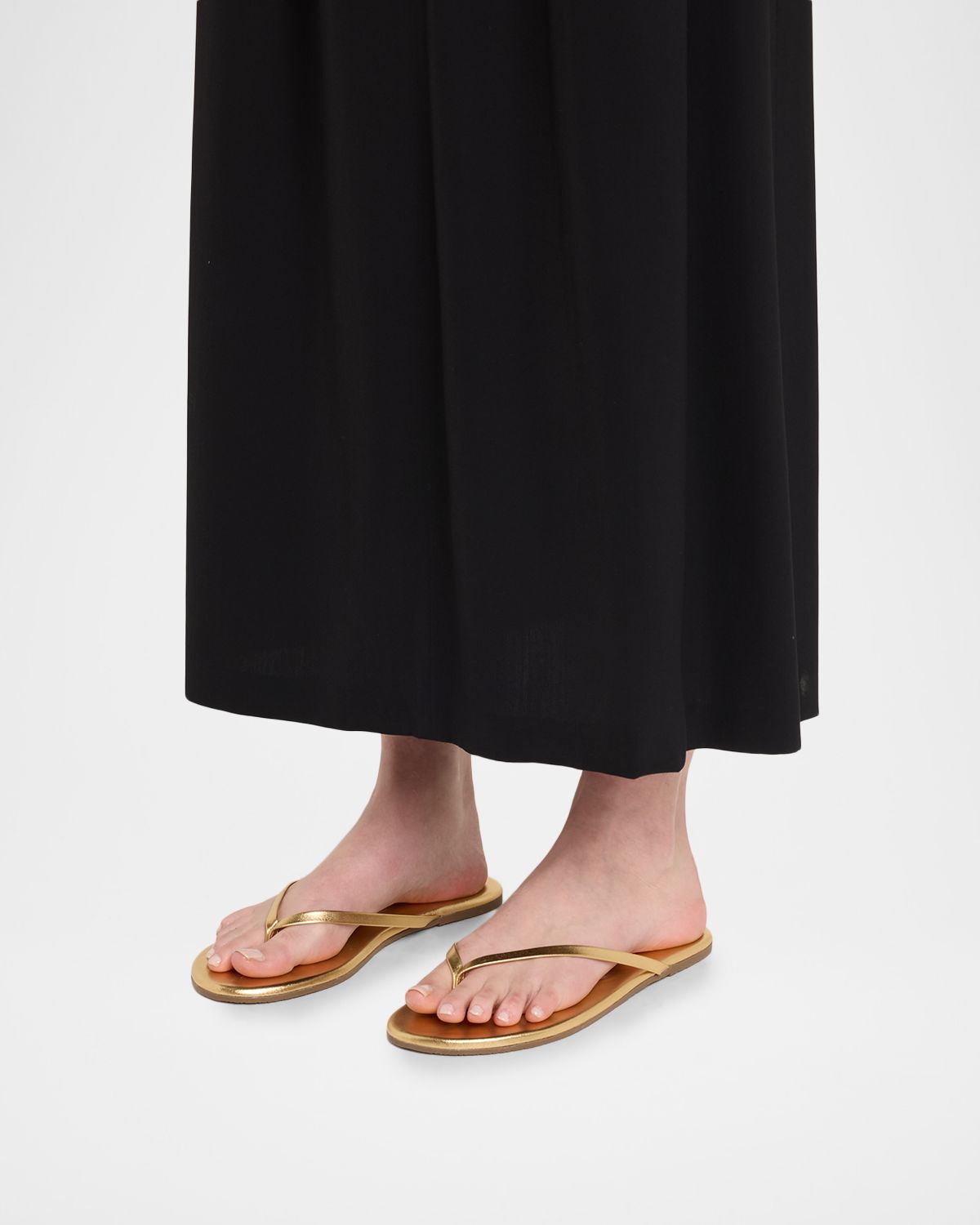 Tkees Lily Metallic Leather Flat Thong Sandals | Thumbnail 6