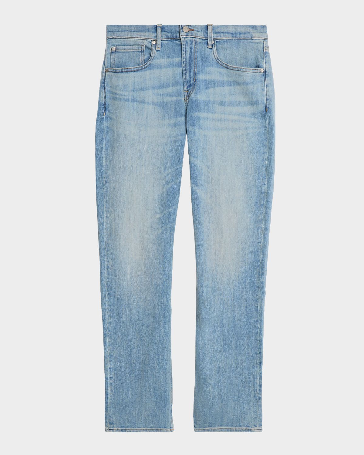 7 for all mankind Men 's The Straight Light-Wash Denim Jeans