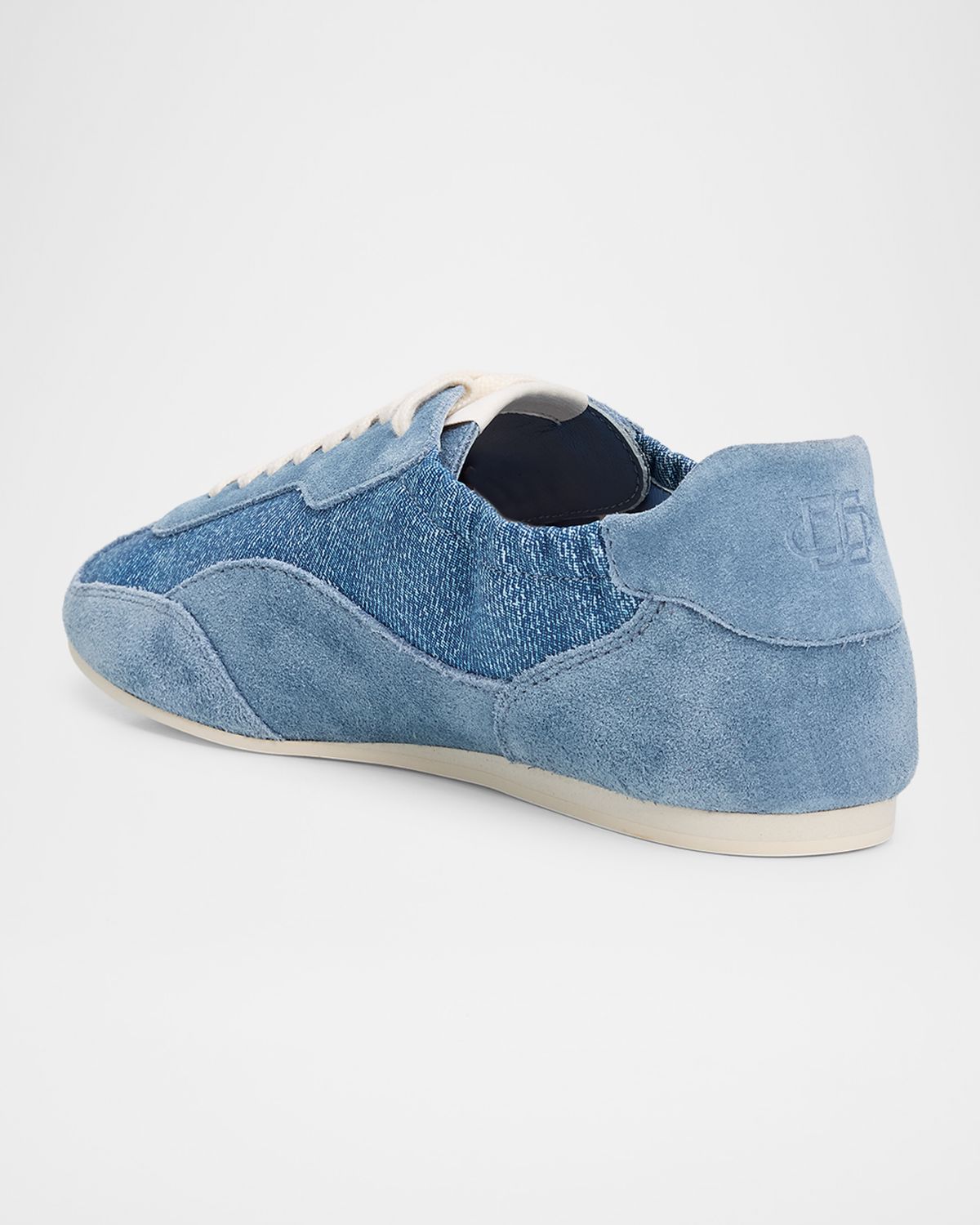 SIMKHAI Georgie Denim and Suede Low-Top Sneakers | Thumbnail 4 SIMKHAI Georgie Denim and Suede Low-Top Sneakers | Thumbnail 4
