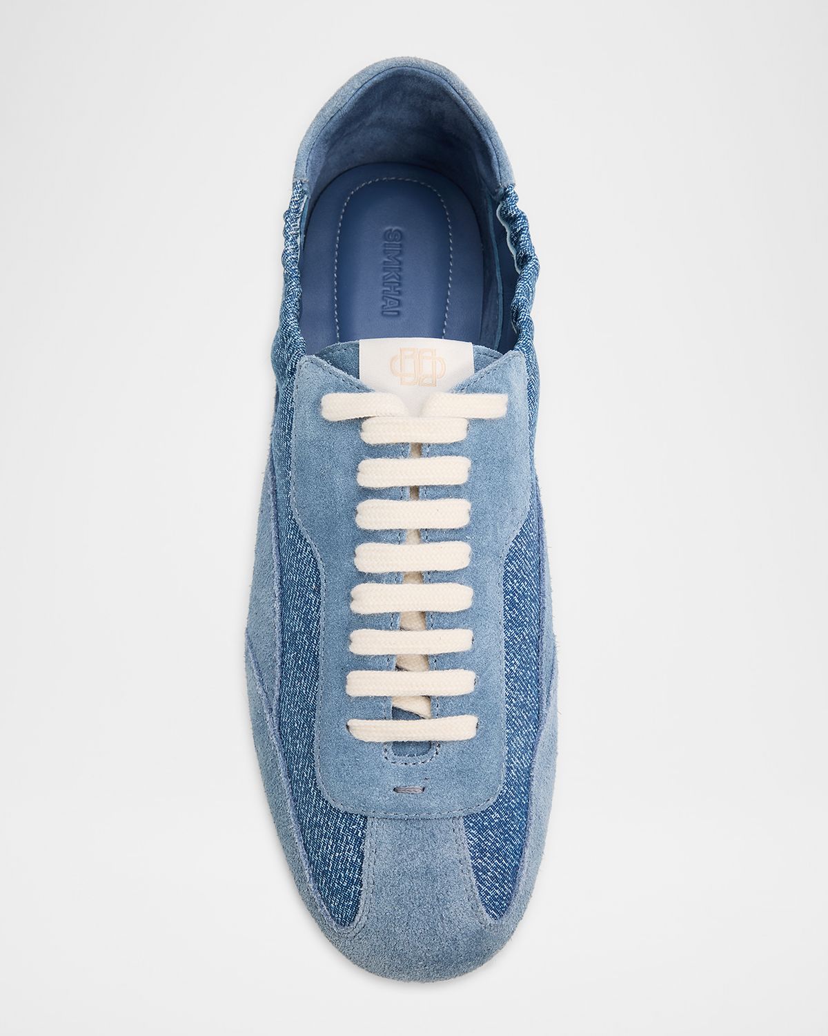 SIMKHAI Georgie Denim and Suede Low-Top Sneakers | Thumbnail 6 SIMKHAI Georgie Denim and Suede Low-Top Sneakers | Thumbnail 6