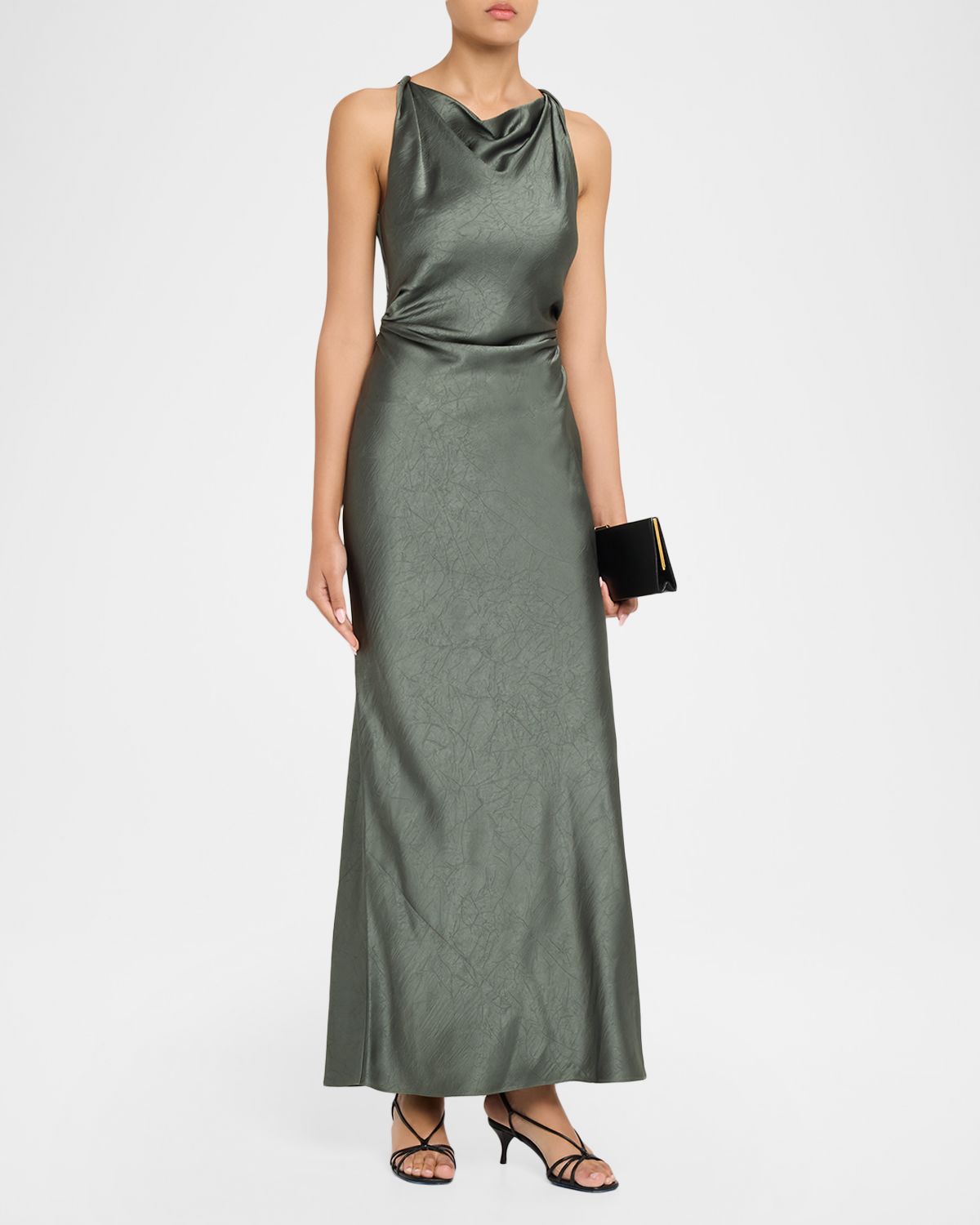 Vince Twist Satin Maxi Dress | Thumbnail 4