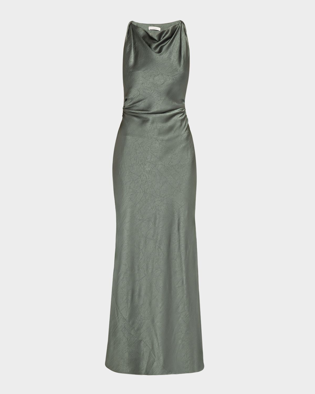 Vince Twist Satin Maxi Dress