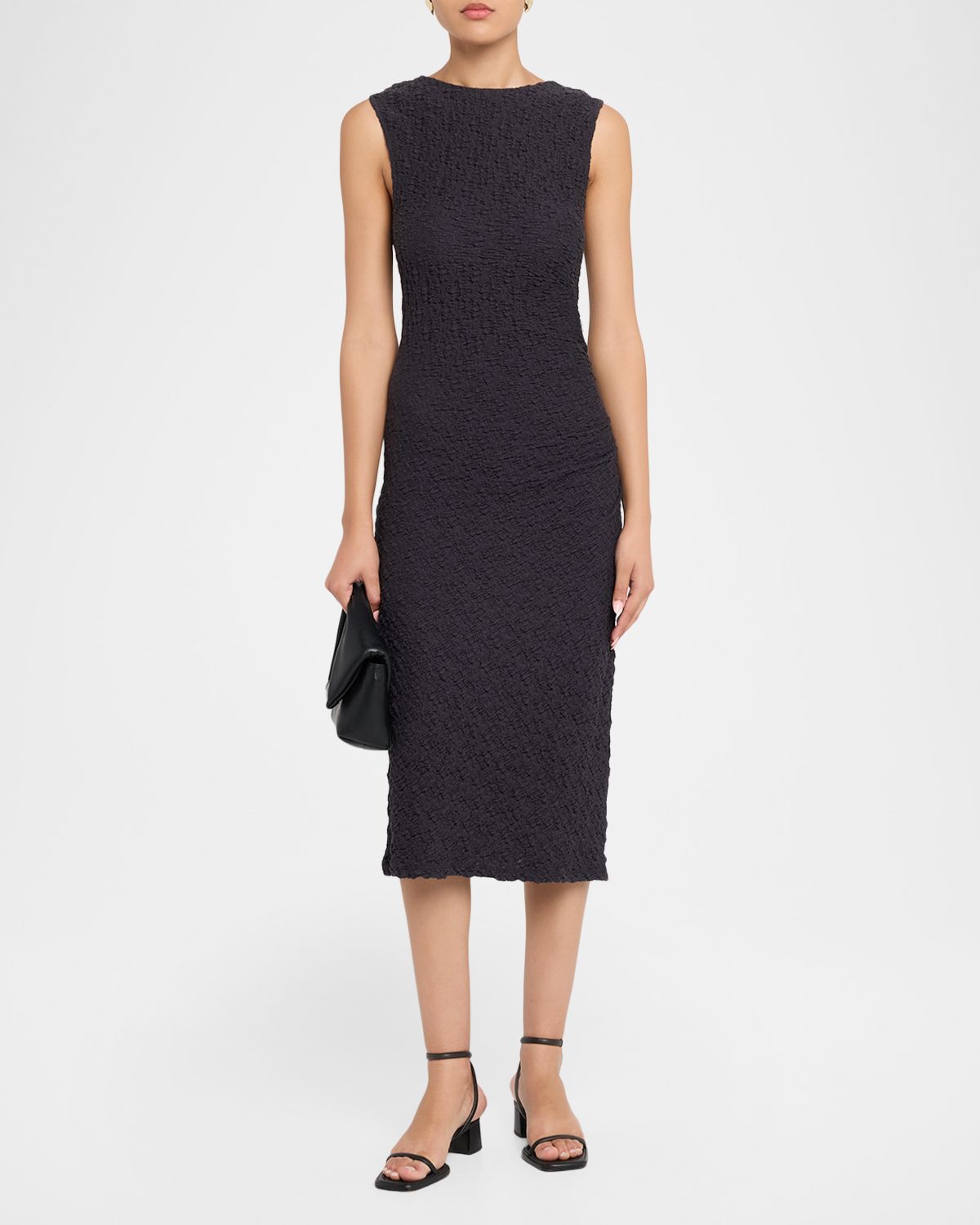 Vince Sleeveless Gathered-Waist Dress | Thumbnail 5