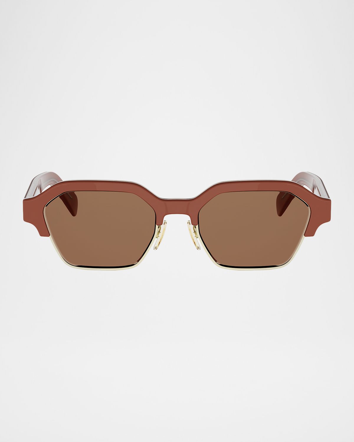 CELINE Men 's Acetate and Nylon Geometric Combi Sunglasses | Thumbnail 6 CELINE Men 's Acetate and Nylon Geometric Combi Sunglasses | Thumbnail 6