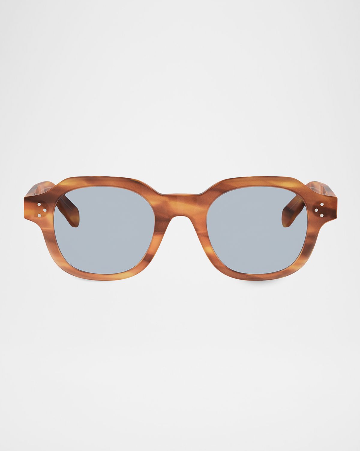 Celine Men 's 3 Dots Acetate Round Sunglasses