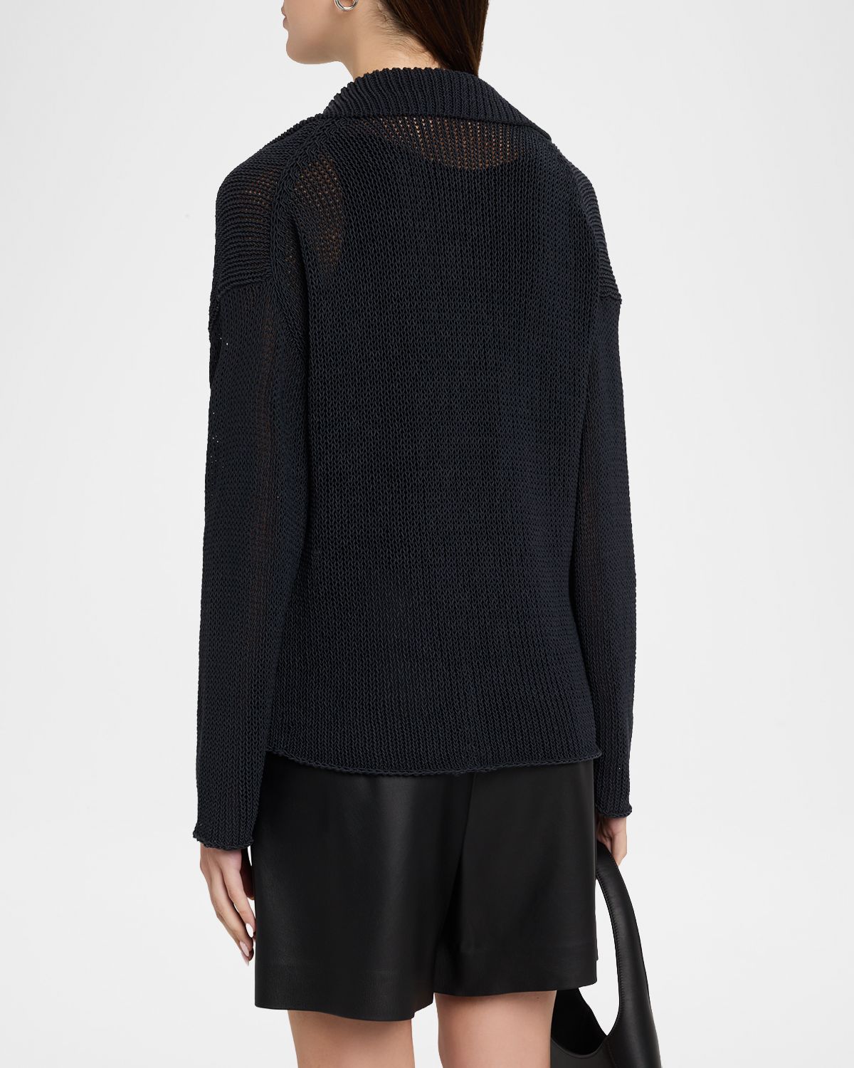 Vince Coated Cotton Sweater | Thumbnail 3