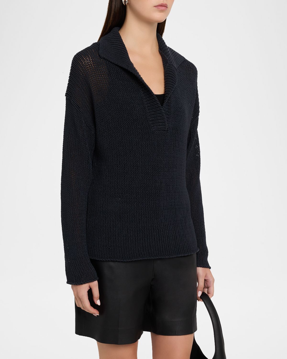 Vince Coated Cotton Sweater | Thumbnail 4