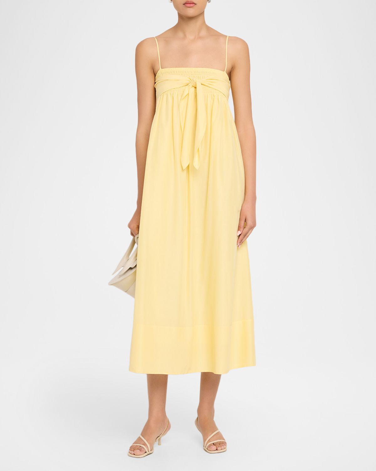 Vince Tie-Front Cotton Maxi Dress | Thumbnail 2