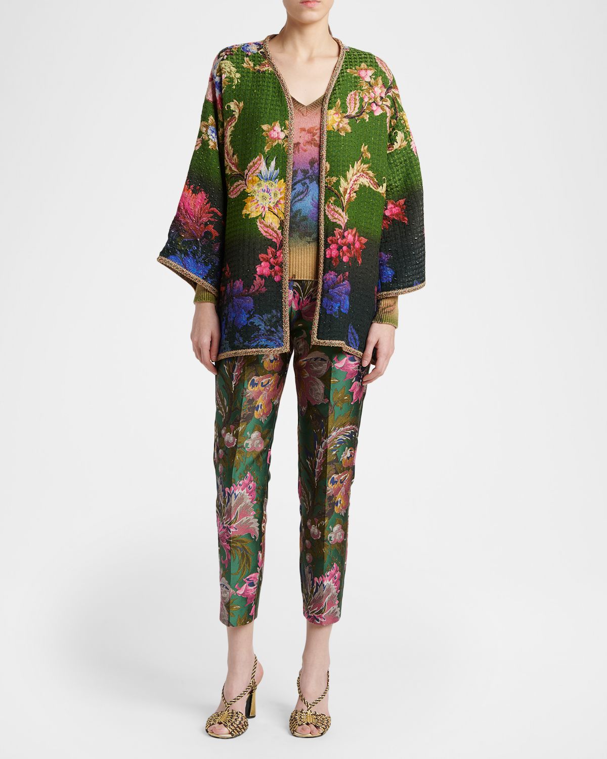 Etro Kesa Ombre Floral Woven Jacket | Thumbnail 5