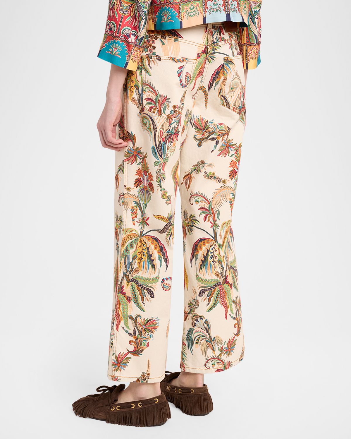 Etro Tropical Paisley Denim Jeans | Thumbnail 4