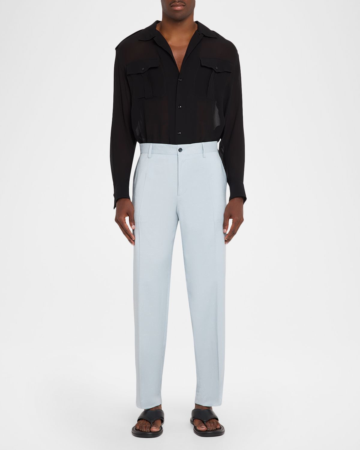 Dolce & Gabbana Men 's Shadow Tapered-Leg Trousers | Thumbnail 5 Dolce & Gabbana Men 's Shadow Tapered-Leg Trousers | Thumbnail 5