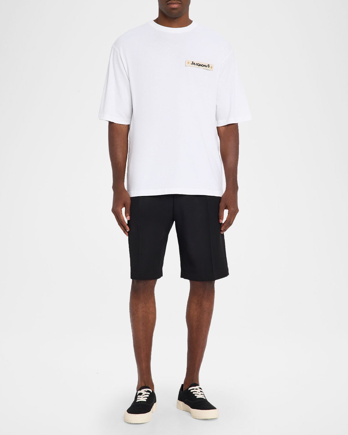 Jacquemus Men 's Plage Logo Applique Crewneck T-Shirt | Thumbnail 5 Jacquemus Men 's Plage Logo Applique Crewneck T-Shirt | Thumbnail 5