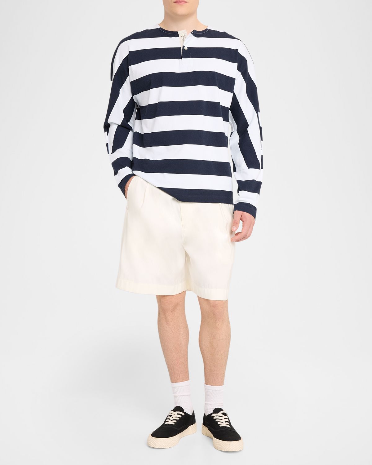 Jacquemus en 's Le ariner Stripe Cotton Long-Sleeve T-Shirt | Thumbnail 5 Jacquemus en 's Le ariner Stripe Cotton Long-Sleeve T-Shirt | Thumbnail 5