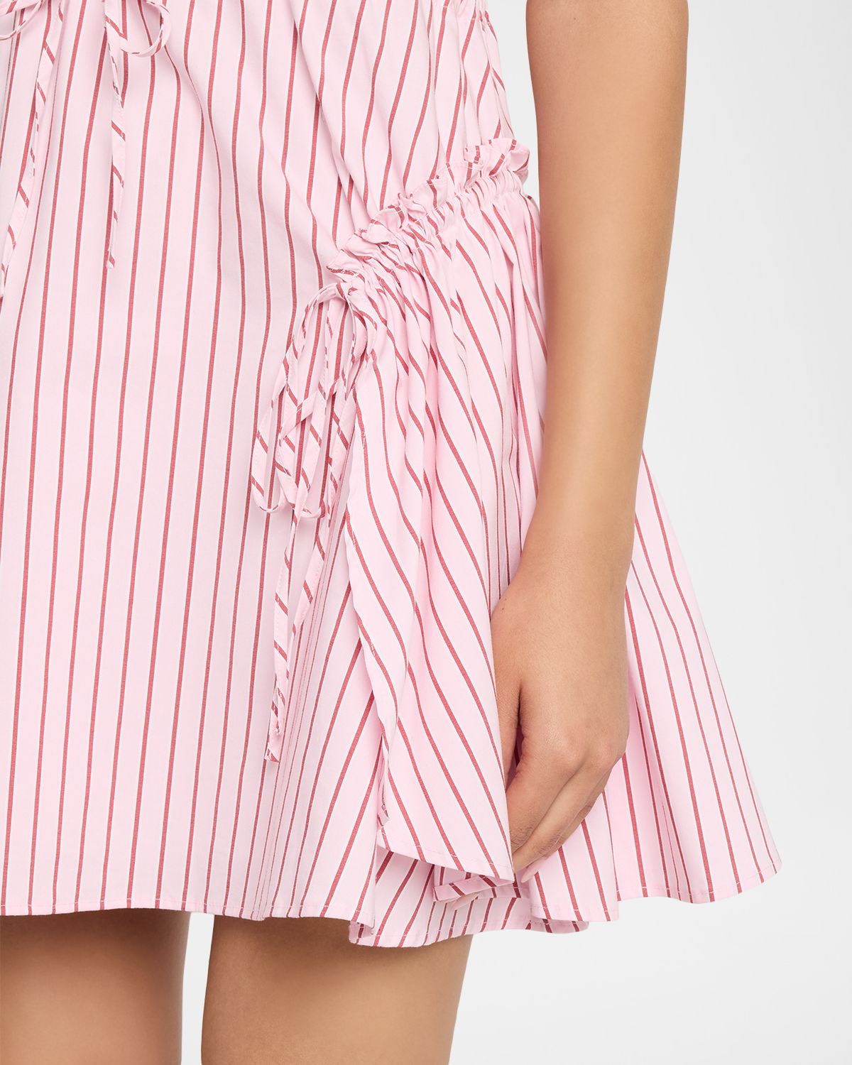 Cinq a Sept Leylani Rose Stripe Mini Dres | Thumbnail 5 Cinq a Sept Leylani Rose Stripe Mini Dres | Thumbnail 5