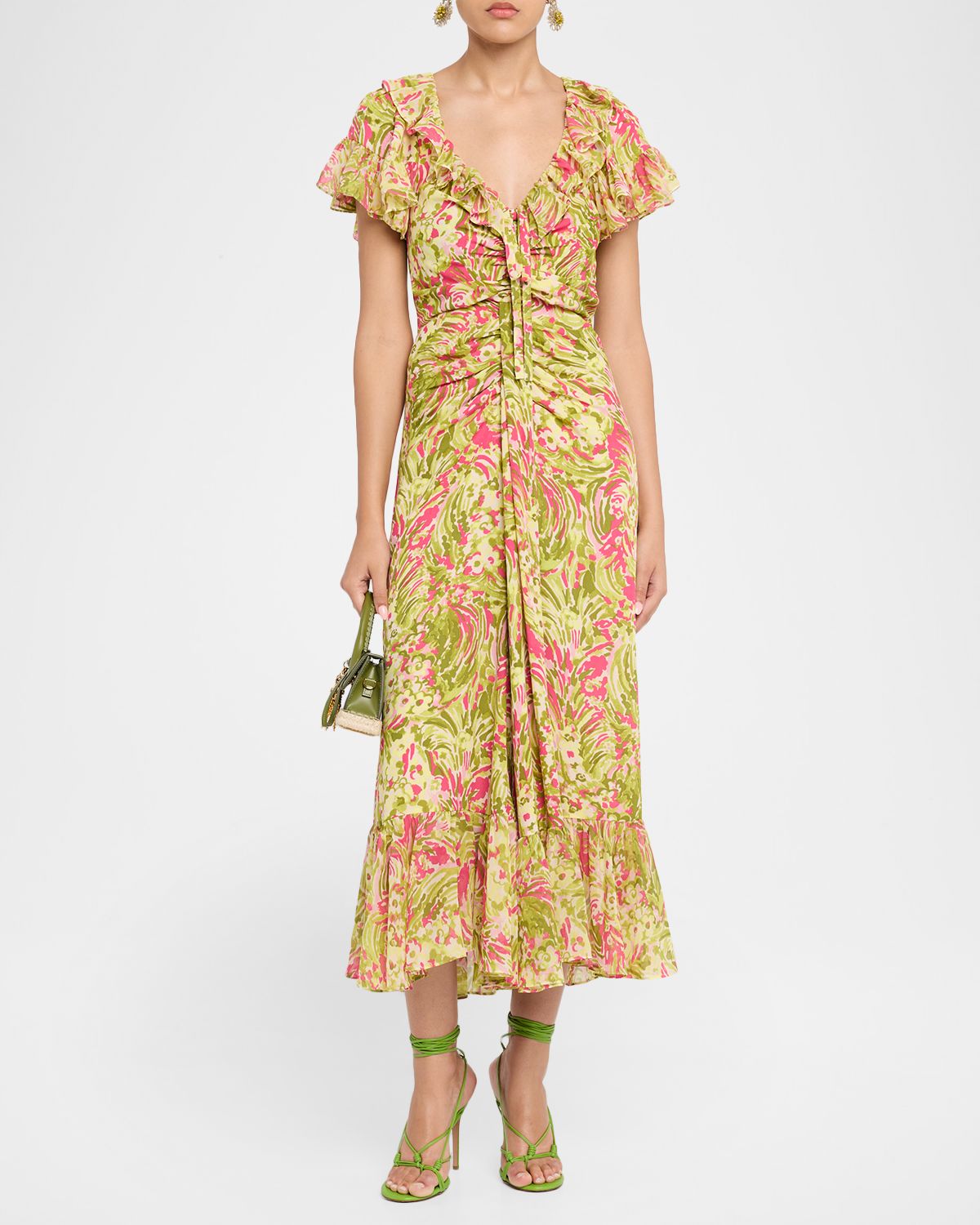 Cinq a Sept Ivey Daisy Swirl Midi Dress | Thumbnail 2 Cinq a Sept Ivey Daisy Swirl Midi Dress | Thumbnail 2