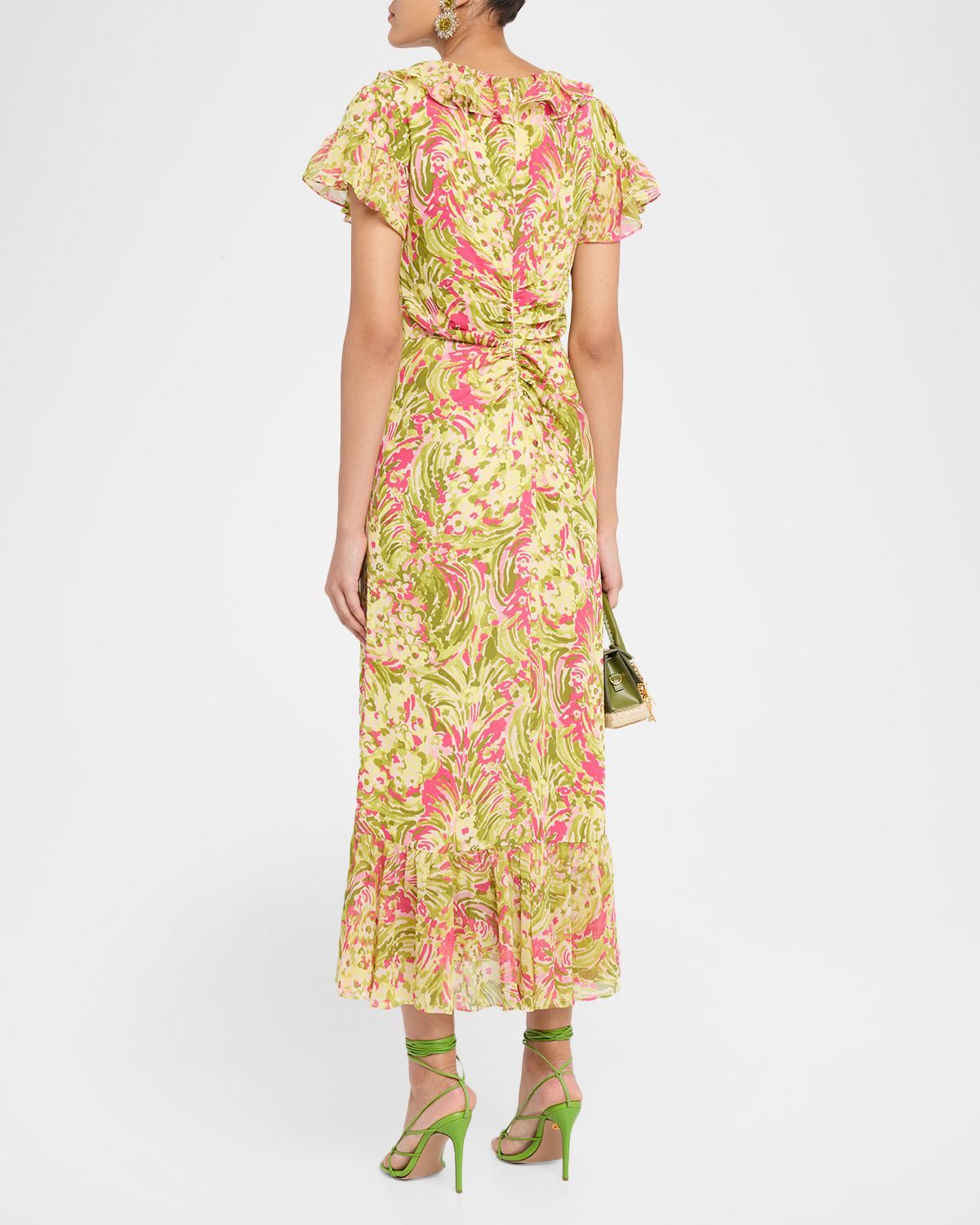 Cinq a Sept Ivey Daisy Swirl Midi Dress | Thumbnail 3 Cinq a Sept Ivey Daisy Swirl Midi Dress | Thumbnail 3