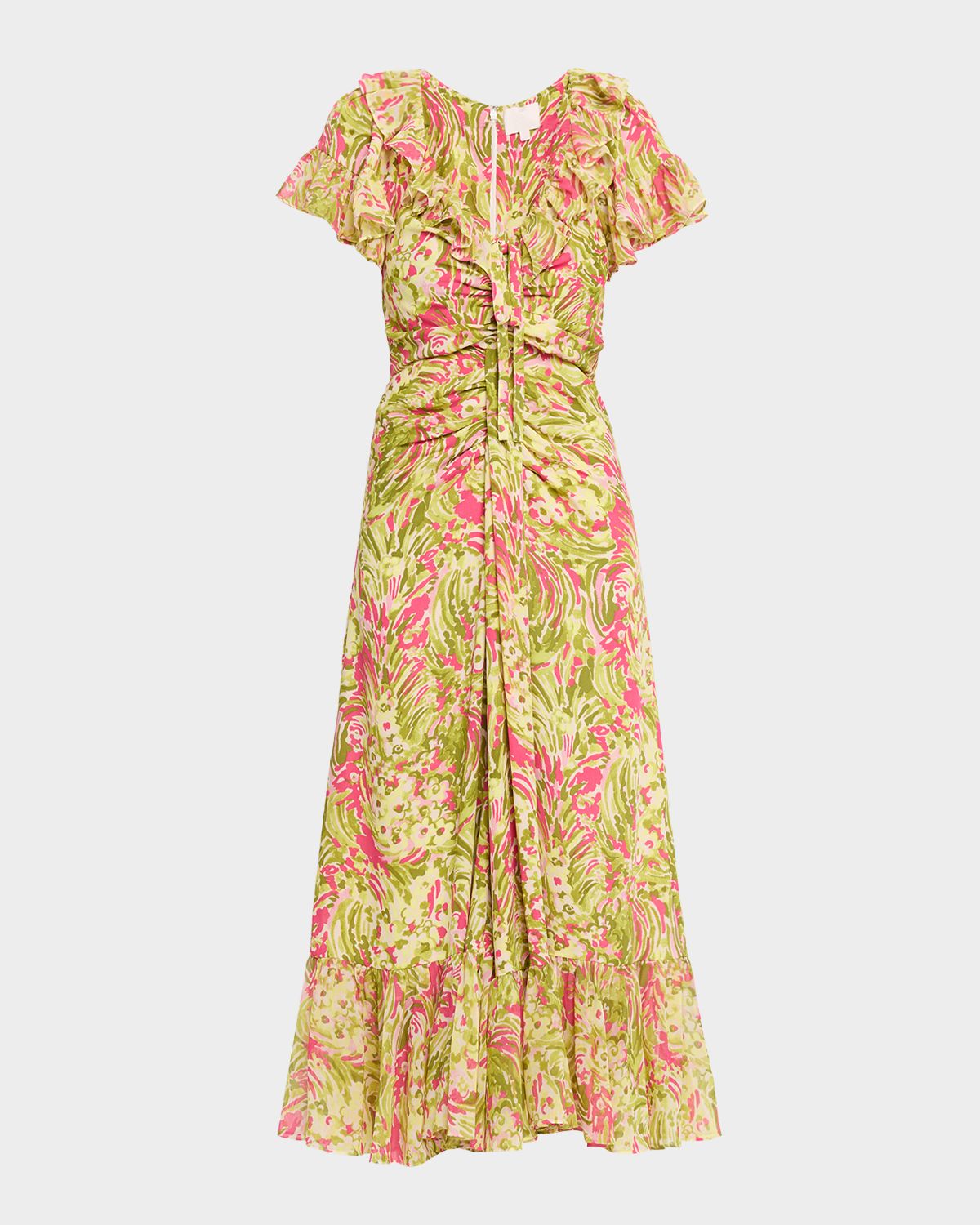 Cinq a Sept Ivey Daisy Swirl Midi Dress