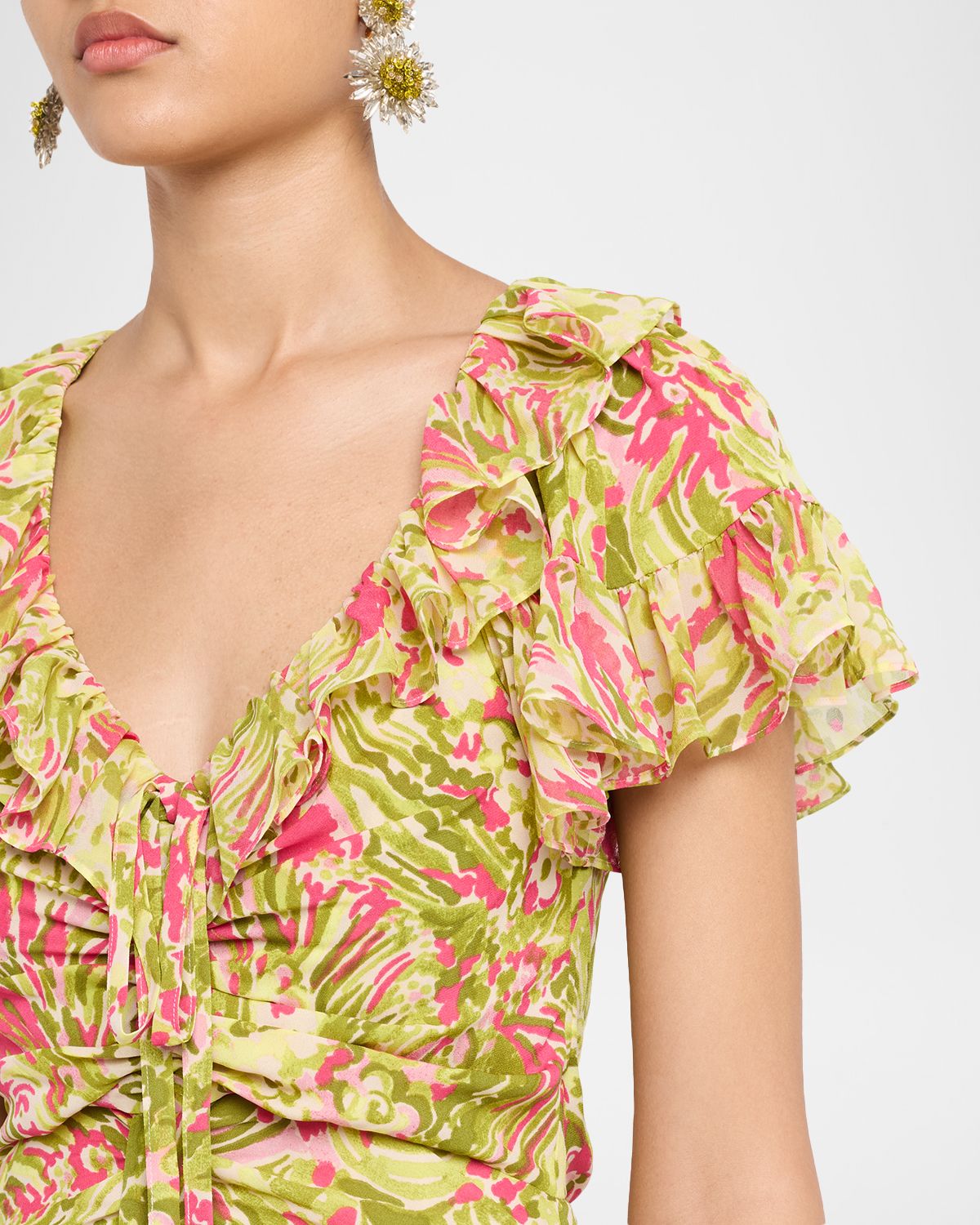 Cinq a Sept Ivey Daisy Swirl Midi Dress | Thumbnail 5 Cinq a Sept Ivey Daisy Swirl Midi Dress | Thumbnail 5