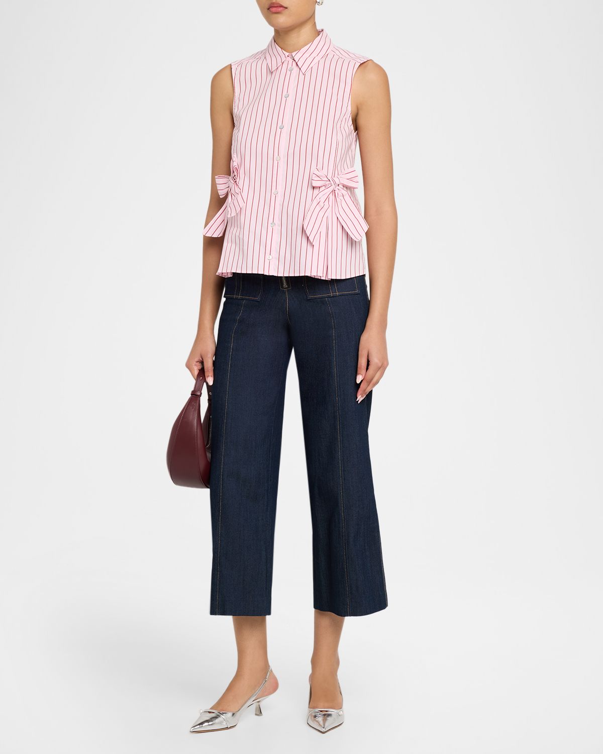 Cinq a Sept Jill Rose Stripe Top | Thumbnail 2 Cinq a Sept Jill Rose Stripe Top | Thumbnail 2