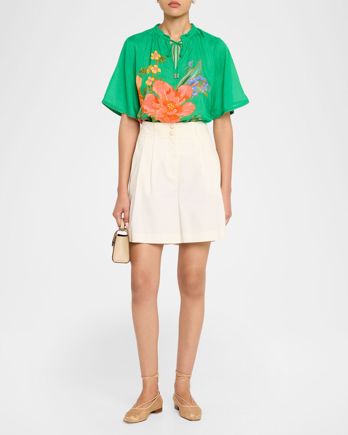 Johnny Was Breezy Floral-Print Blouse | Thumbnail 5 Johnny Was Breezy Floral-Print Blouse | Thumbnail 5