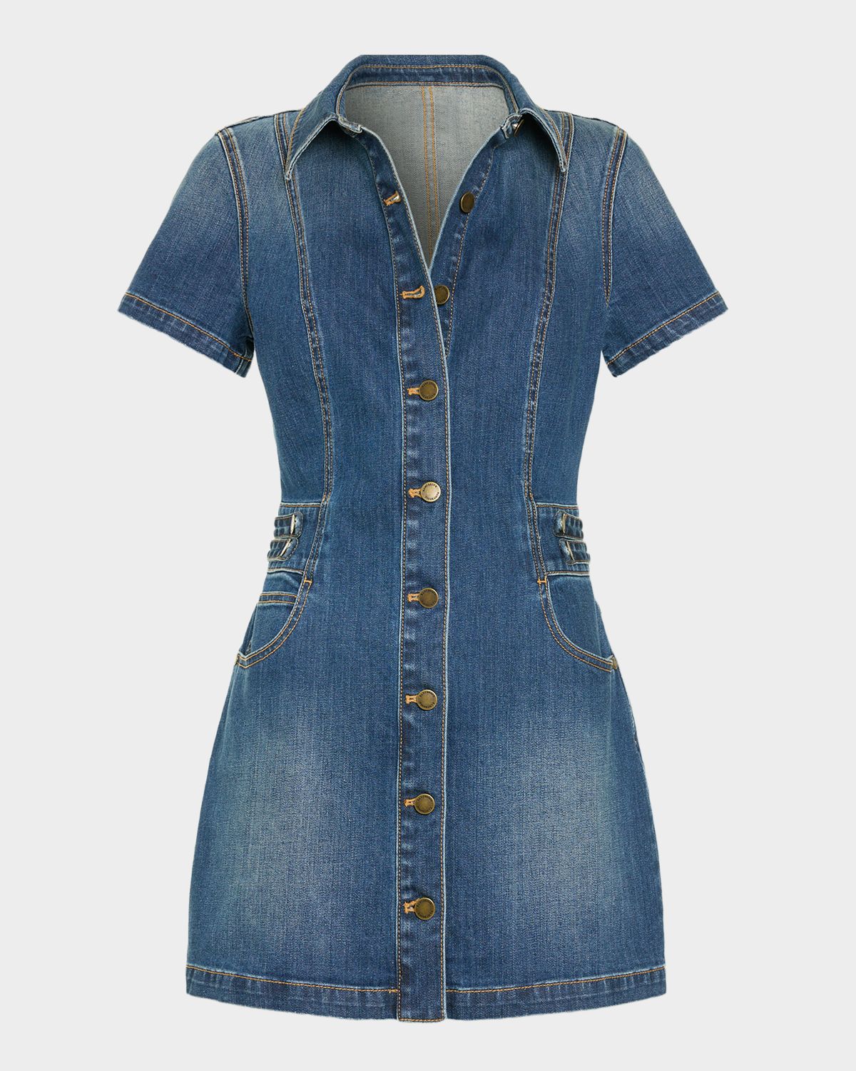 Ramy Brook Liv Denim Mini Shirtdress
