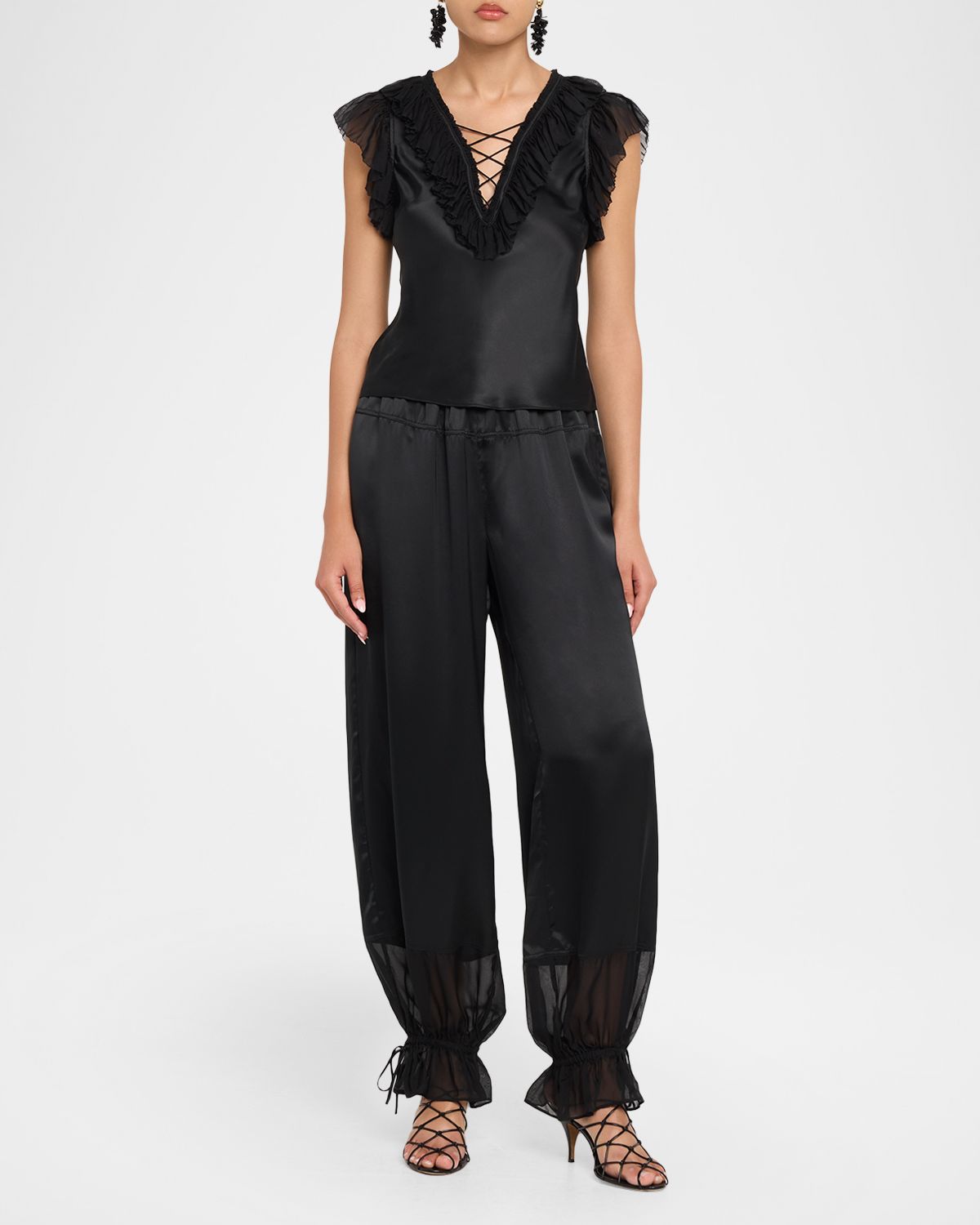 Ulla Johnson Ilyana Silk Ruffle Blouse | Thumbnail 4 Ulla Johnson Ilyana Silk Ruffle Blouse | Thumbnail 4