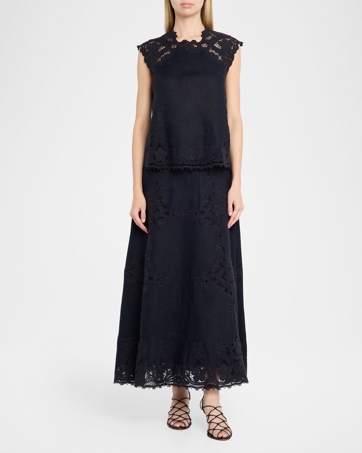 Ulla Johnson Amelie Embroidered Linen-Blend Top | Thumbnail 4 Ulla Johnson Amelie Embroidered Linen-Blend Top | Thumbnail 4