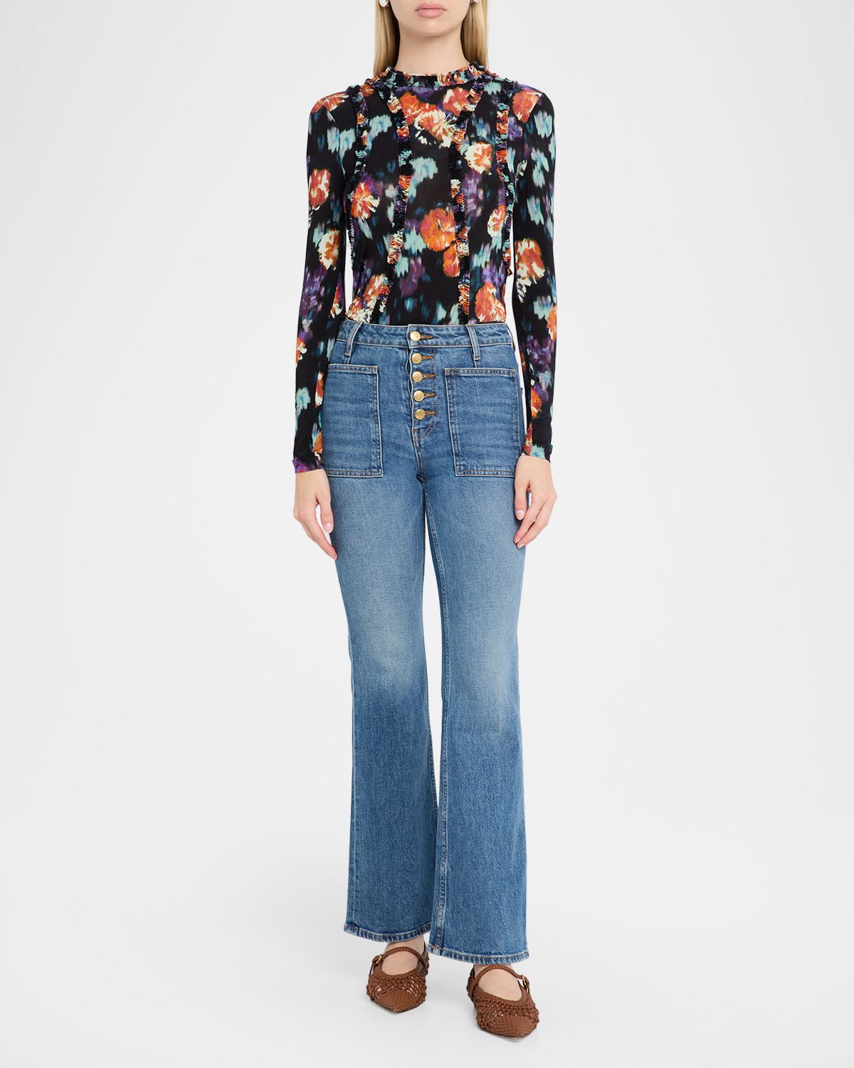 Ulla Johnson Clover Long-Sleeve Jersey Top | Thumbnail 4 Ulla Johnson Clover Long-Sleeve Jersey Top | Thumbnail 4